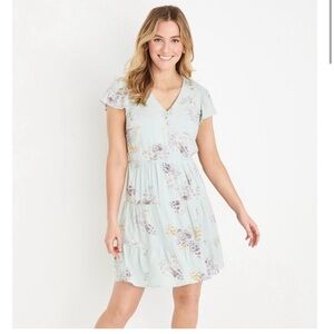 Maurice’s Flutter Sleeve Babydoll Mini Dress Size Medium